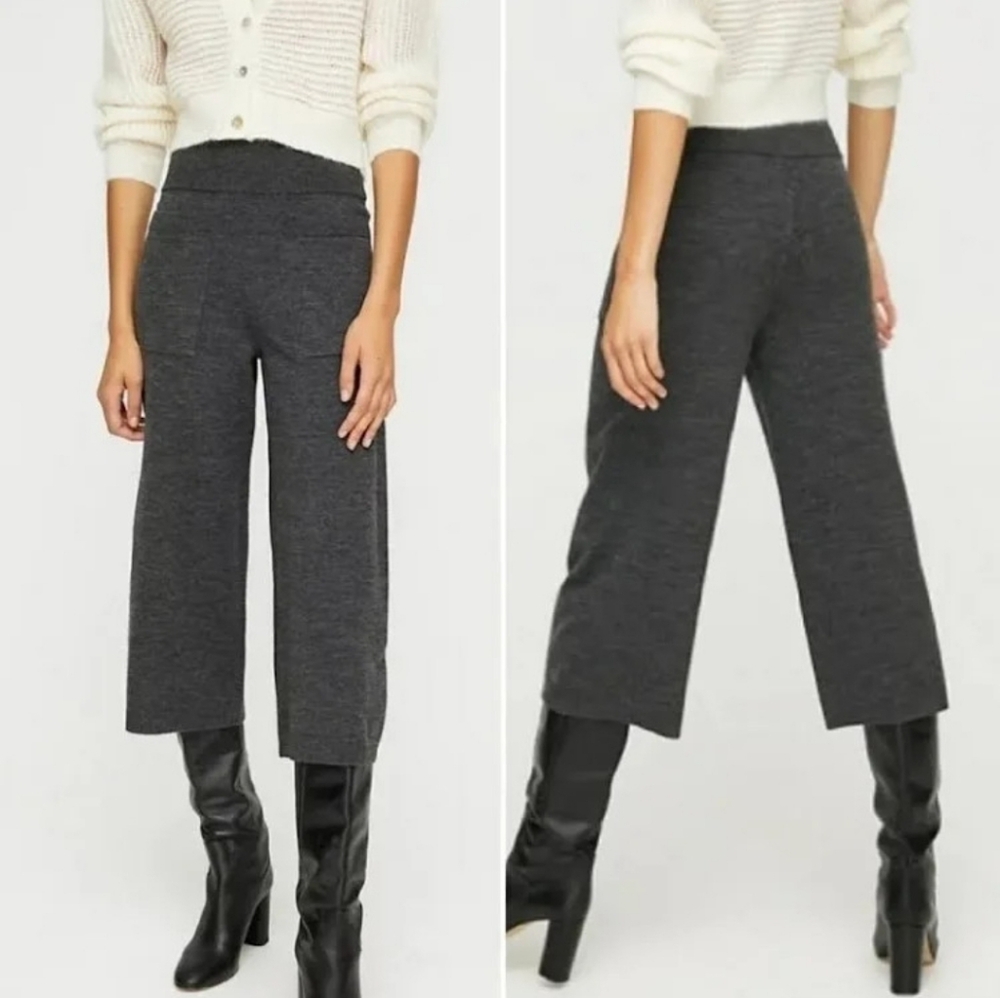 Aritzia Wilfred Brion Pant Cropped High Waist Merino Wool Pants XS